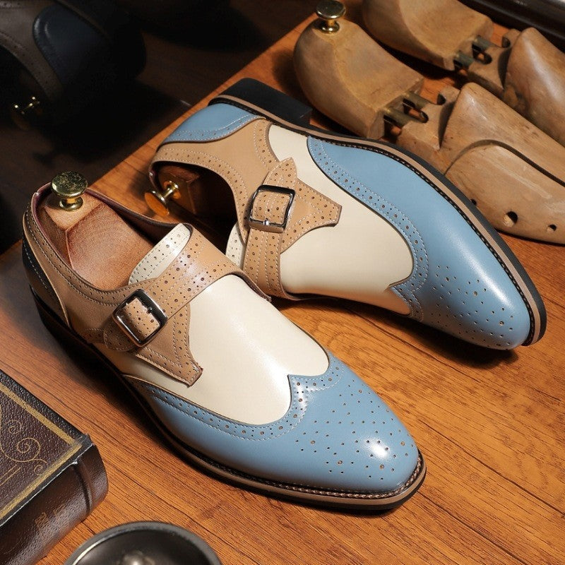 Clément | Chaussure Richelieu Homme Cuir Monk Strap Boucle