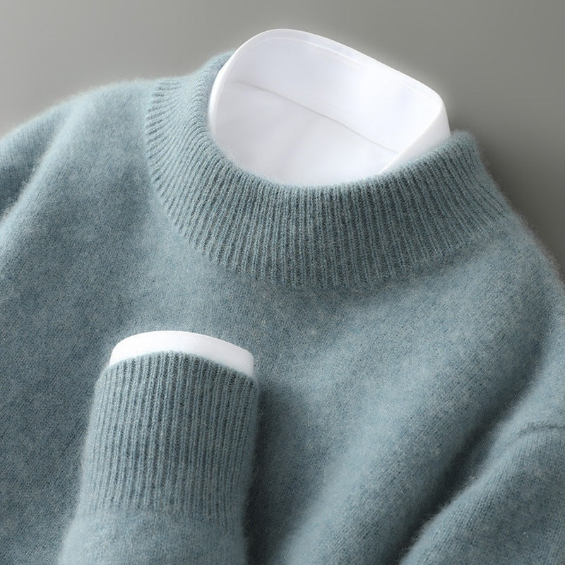 Clément | Pull Cachemire Col Montant Homme en Maille Fine