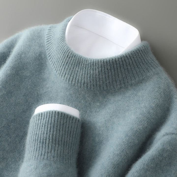 Clément | Pull Cachemire Col Montant Homme en Maille Fine