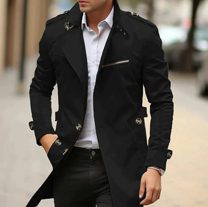 Clément | Trench-Coat Homme Coupe Ajustée Épaulettes