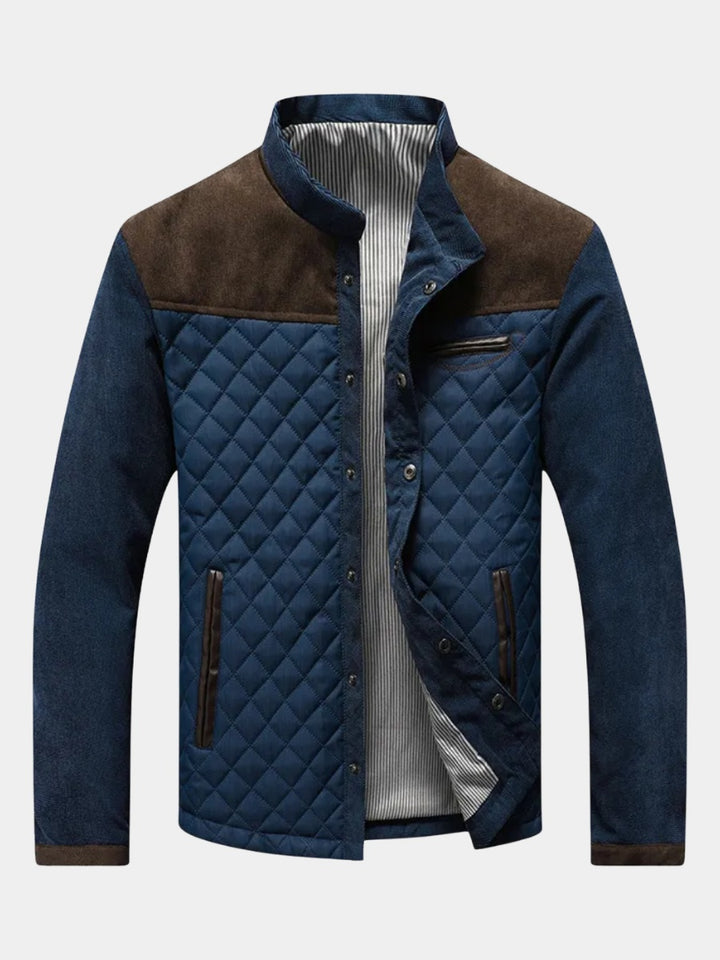 Clément | Veste Matelassée Homme Col Montant Bimatière