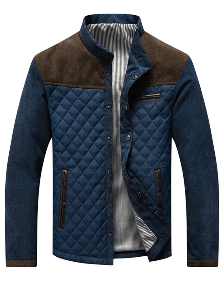 Clément | Veste Matelassée Homme Col Montant Bimatière