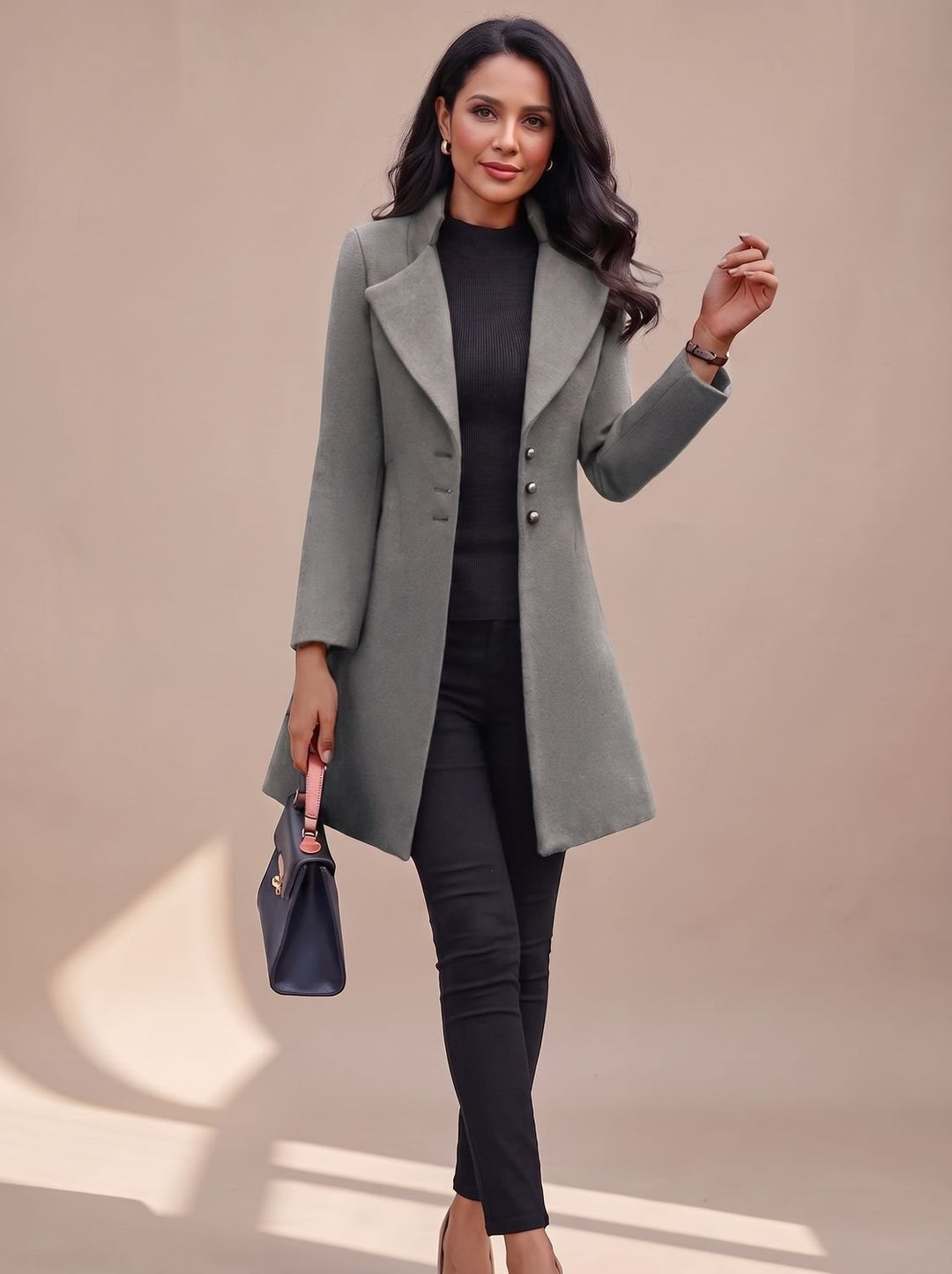 Colette | Manteau Cachemire Chic Femme Long Boutonné