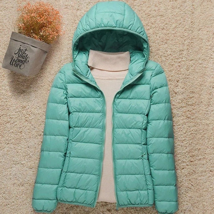 Élise | Blouson Hiver Femme à Capuche Veste Chauffante Légère