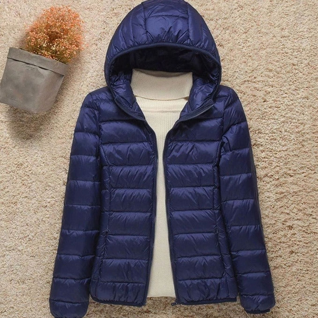 Élise | Blouson Hiver Femme à Capuche Veste Chauffante Légère