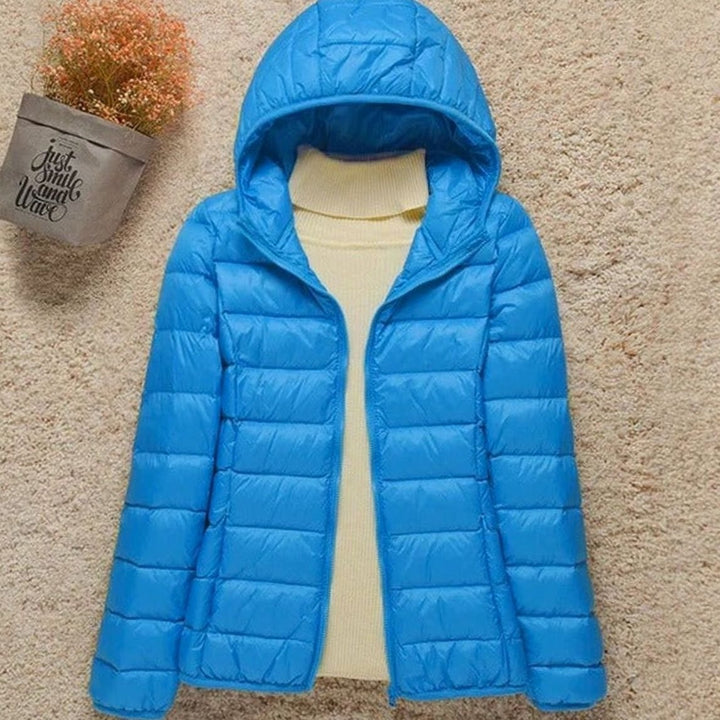 Élise | Blouson Hiver Femme à Capuche Veste Chauffante Légère