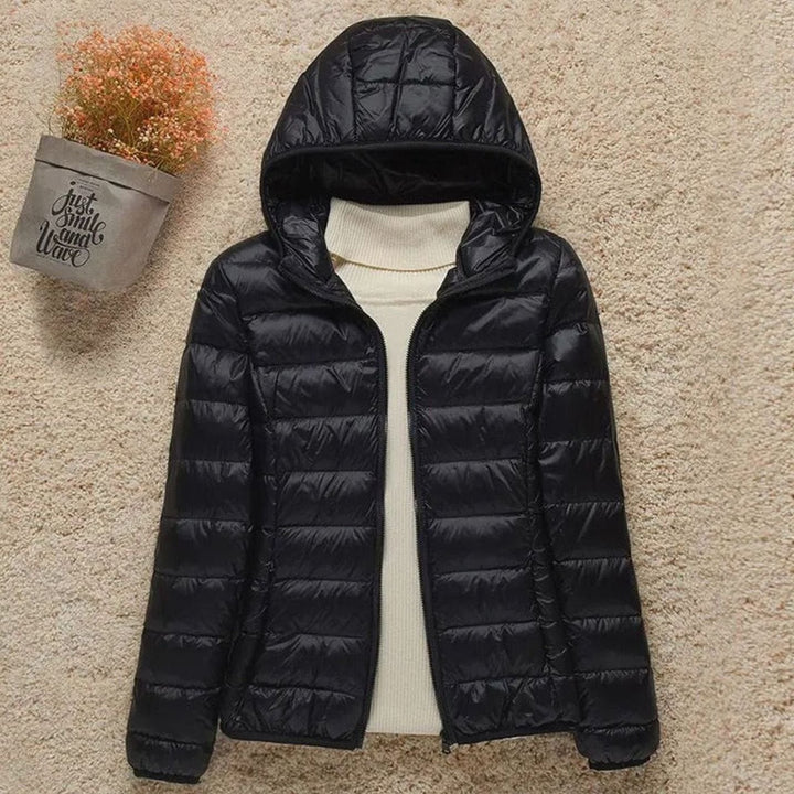 Élise | Blouson Hiver Femme à Capuche Veste Chauffante Légère