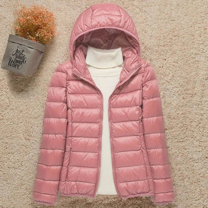 Élise | Blouson Hiver Femme à Capuche Veste Chauffante Légère