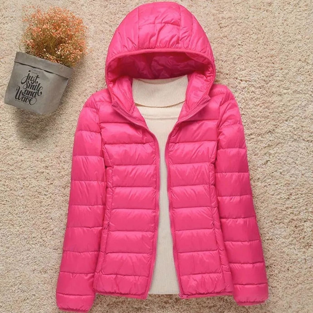 Élise | Blouson Hiver Femme à Capuche Veste Chauffante Légère