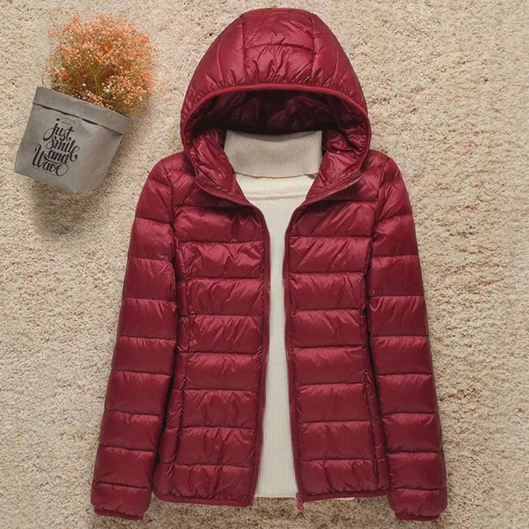 Élise | Blouson Hiver Femme à Capuche Veste Chauffante Légère