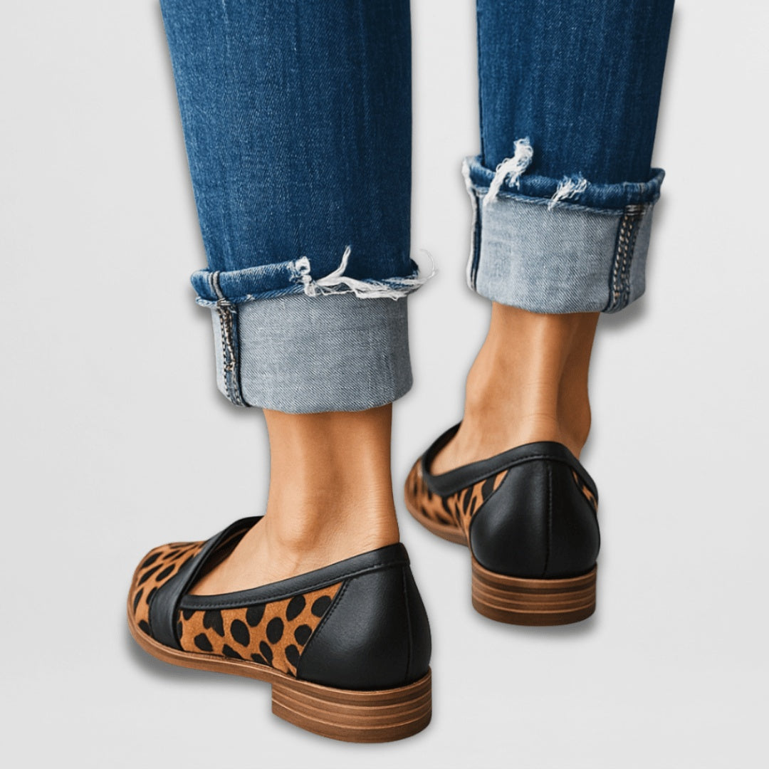 Élodie | Mocassin Femme Suède Bout Pointu Chaussure de Ville