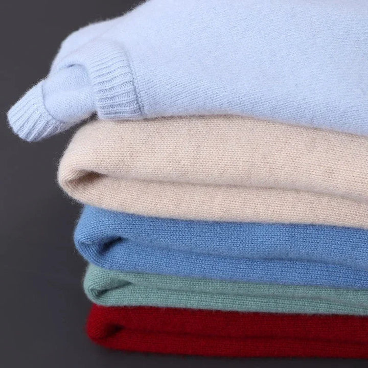 Élodie | Pull en Laine Homme Col Rond Cachemire Doux