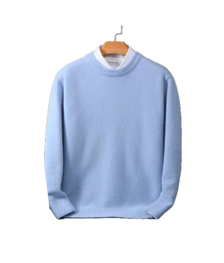 Élodie | Pull en Laine Homme Col Rond Cachemire Doux