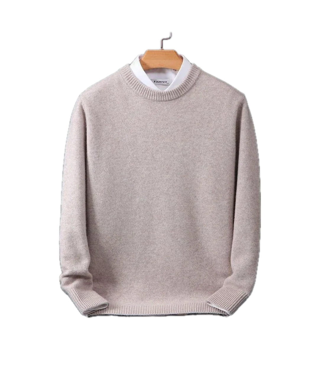 Élodie | Pull en Laine Homme Col Rond Cachemire Doux