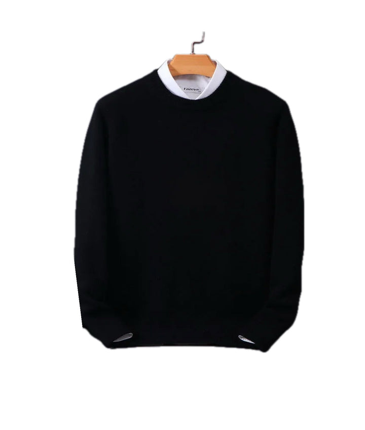 Élodie | Pull en Laine Homme Col Rond Cachemire Doux