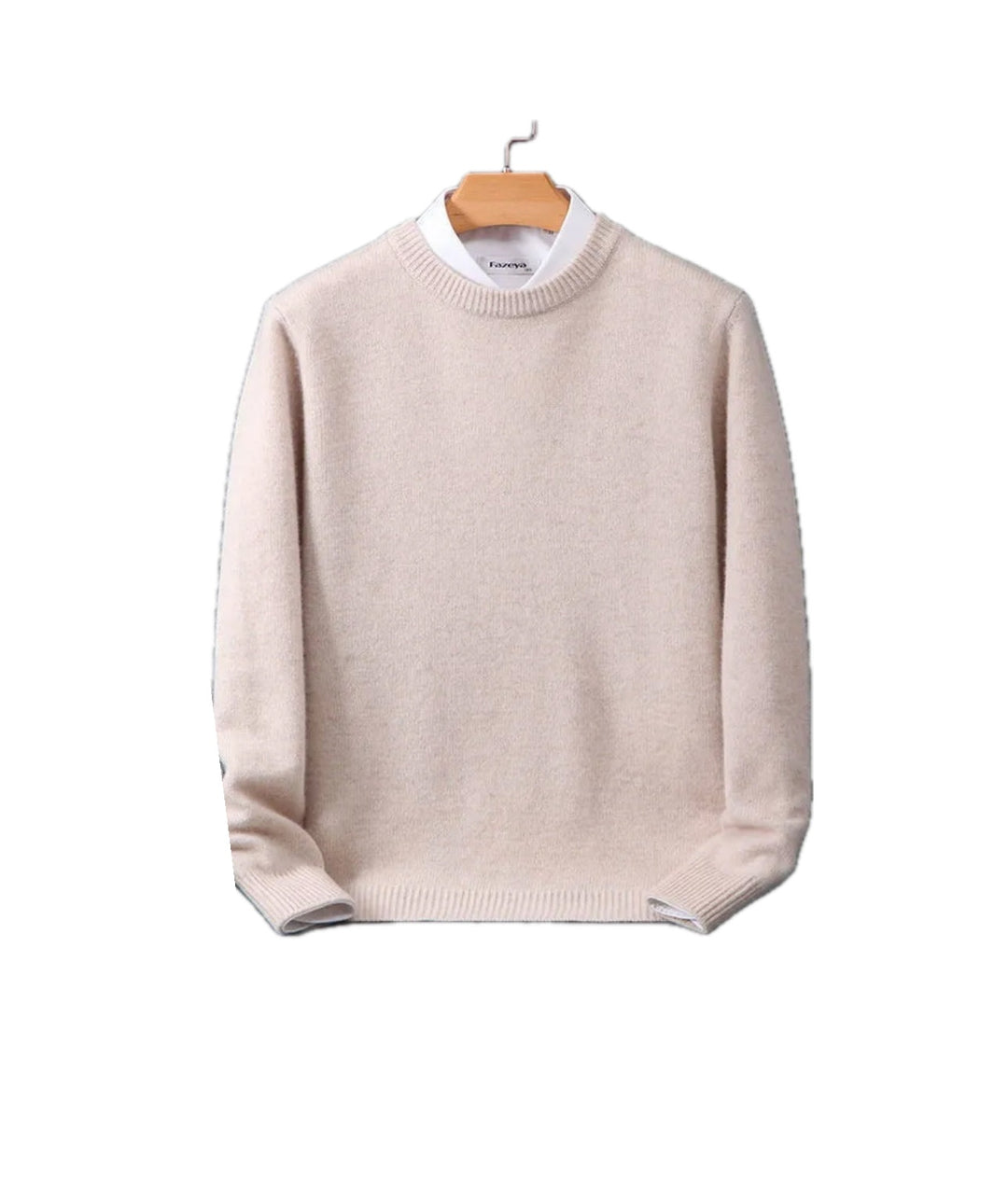 Élodie | Pull en Laine Homme Col Rond Cachemire Doux