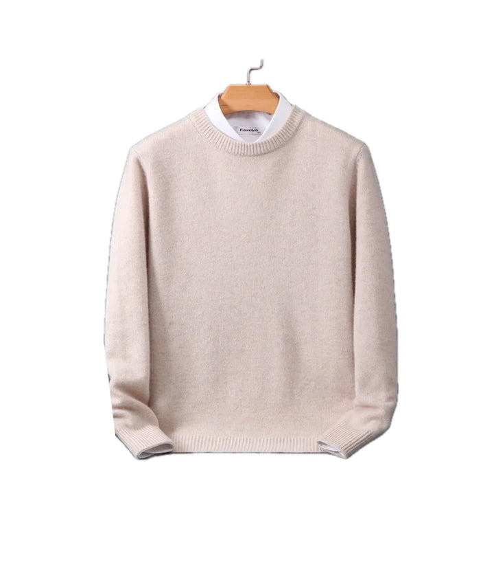 Élodie | Pull en Laine Homme Col Rond Cachemire Doux