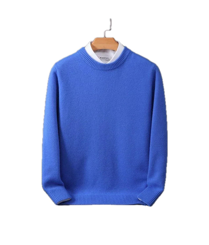 Élodie | Pull en Laine Homme Col Rond Cachemire Doux