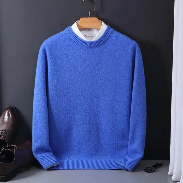 Élodie | Pull en Laine Homme Col Rond Cachemire Doux