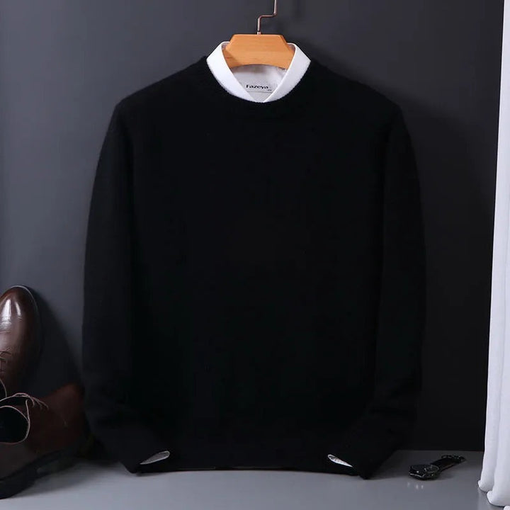 Élodie | Pull en Laine Homme Col Rond Cachemire Doux