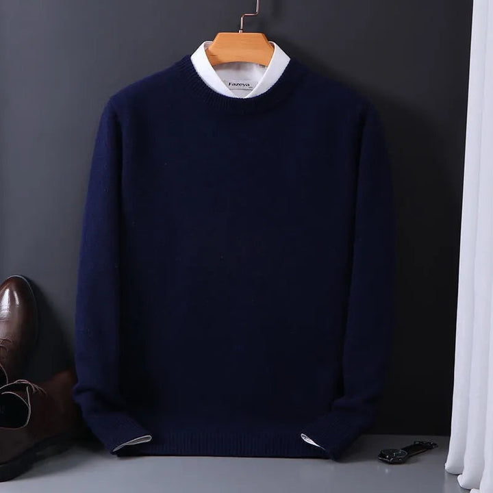 Élodie | Pull en Laine Homme Col Rond Cachemire Doux