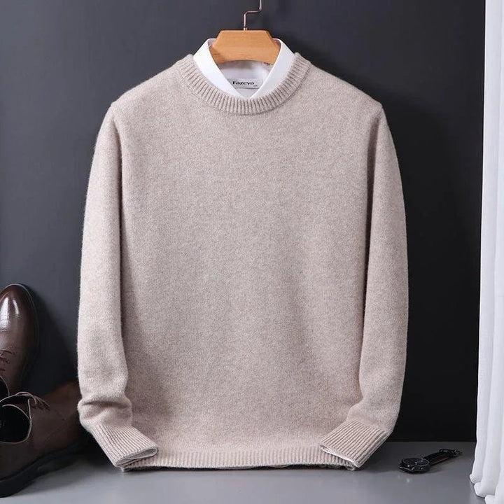 Élodie | Pull en Laine Homme Col Rond Cachemire Doux