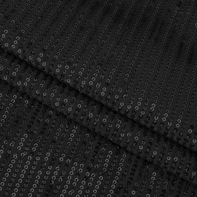 Élodie | Robe à Paillettes de Fête Femme Manches Drapées Ourlet Asymétrique