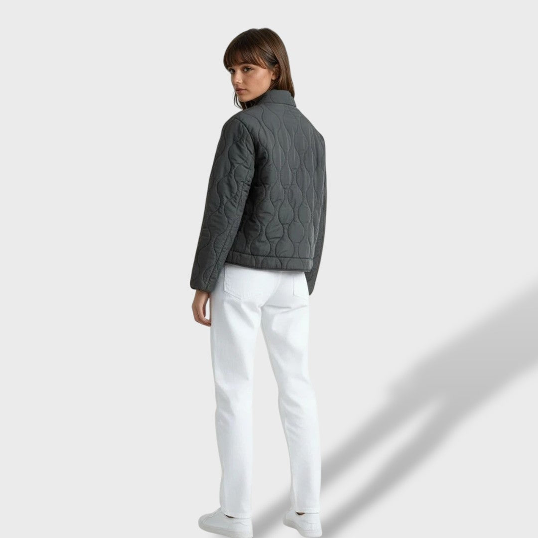 Éloïse | Veste Matelassée Femme Blouson Automne Col Montant