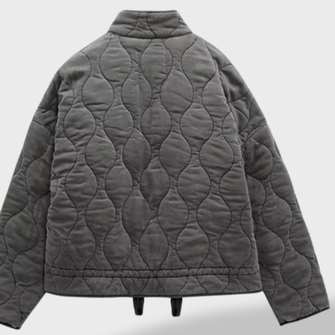 Éloïse | Veste Matelassée Femme Blouson Automne Col Montant