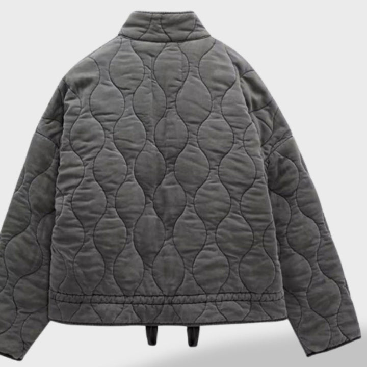 Éloïse | Veste Matelassée Femme Blouson Automne Col Montant