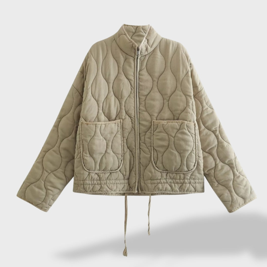 Éloïse | Veste Matelassée Femme Blouson Automne Col Montant