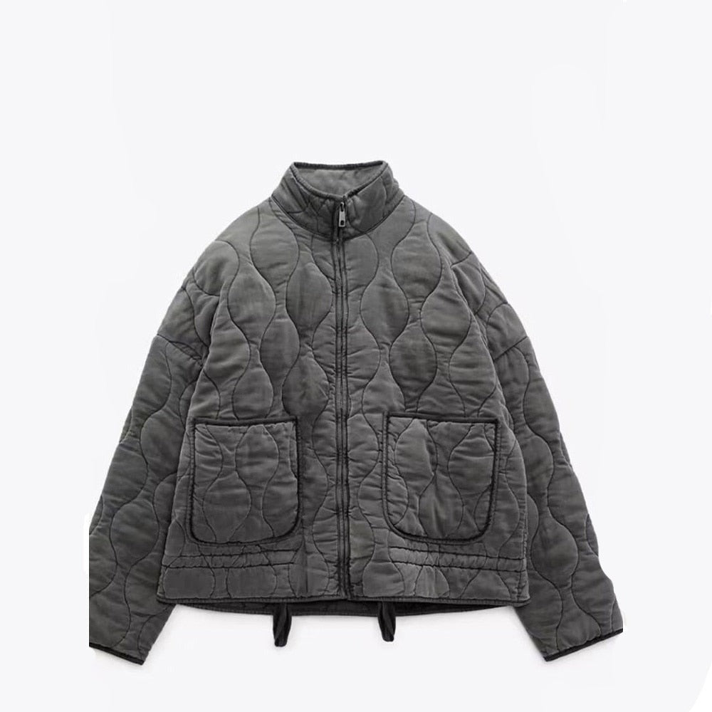 Éloïse | Veste Matelassée Femme Blouson Automne Col Montant