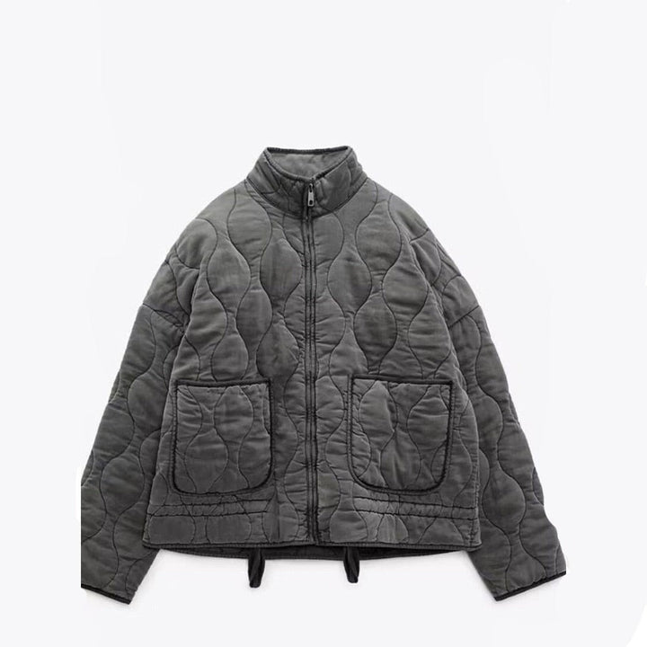 Éloïse | Veste Matelassée Femme Blouson Automne Col Montant