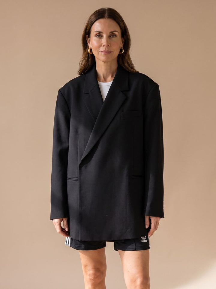Estelle | Veste Longue Oversize Chic Femme Double Boutonnage
