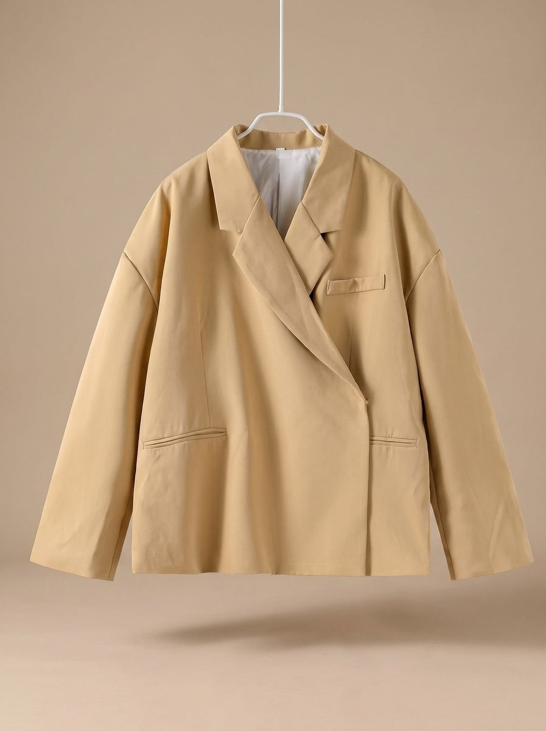 Estelle | Veste Longue Oversize Chic Femme Double Boutonnage