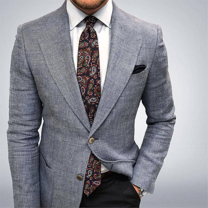 Étienne | Blazer Homme Coupe Ajustée Tissu Texturé