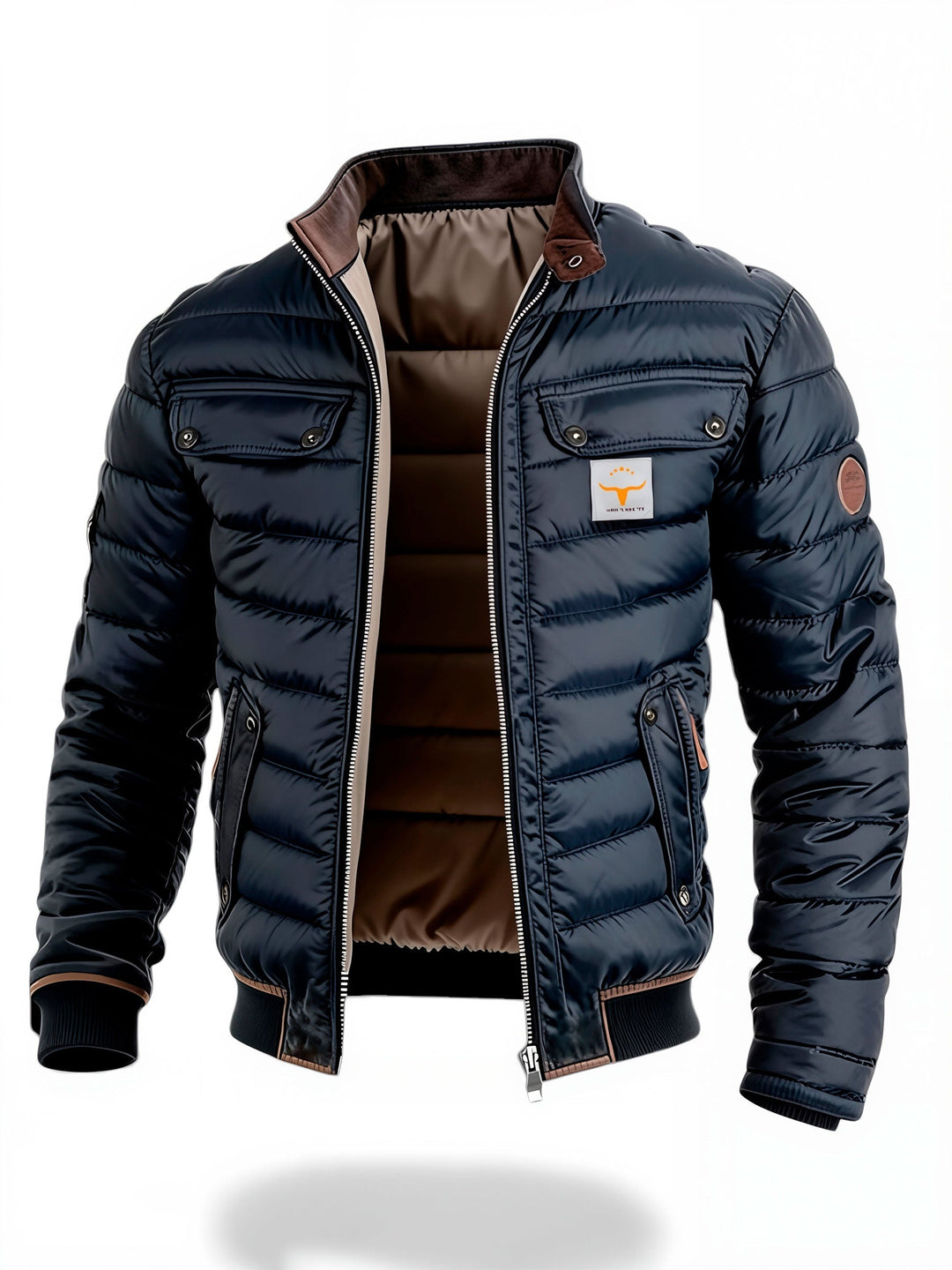 Étienne | Blouson Homme Matelassé col montant Poches Multiples