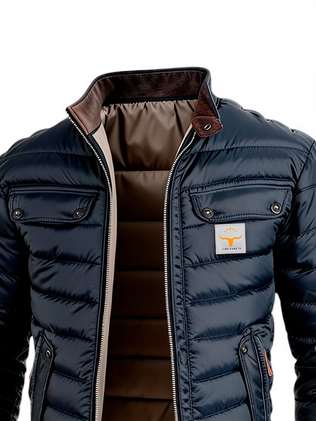 Étienne | Blouson Homme Matelassé col montant Poches Multiples
