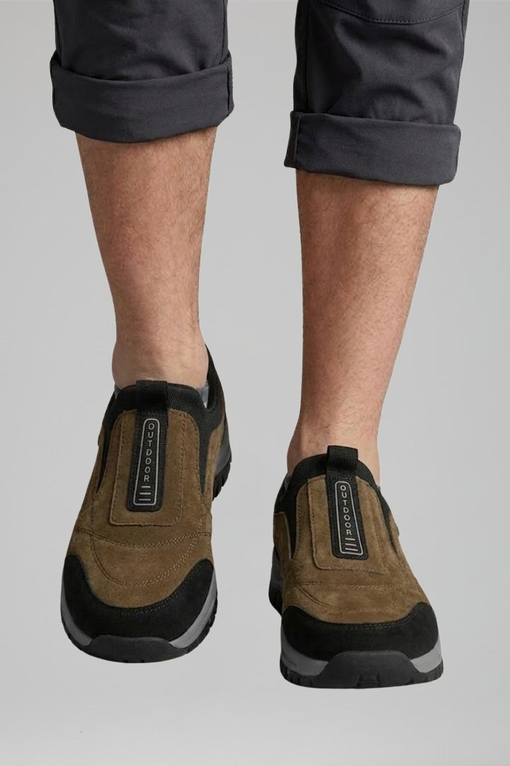 Étienne | Chaussure de Marche Homme Sans Lacets Semelle Crantée