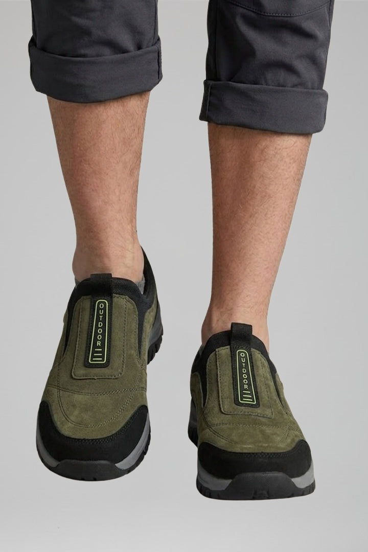 Étienne | Chaussure de Marche Homme Sans Lacets Semelle Crantée