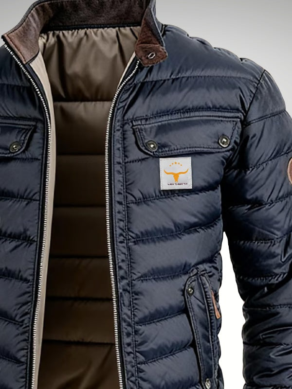 Étienne | Doudoune Bomber Matelassée Homme Col Montant