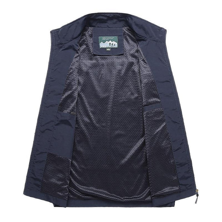 Étienne | Gilet Sans Manche Homme Col Montant Zippé Poches