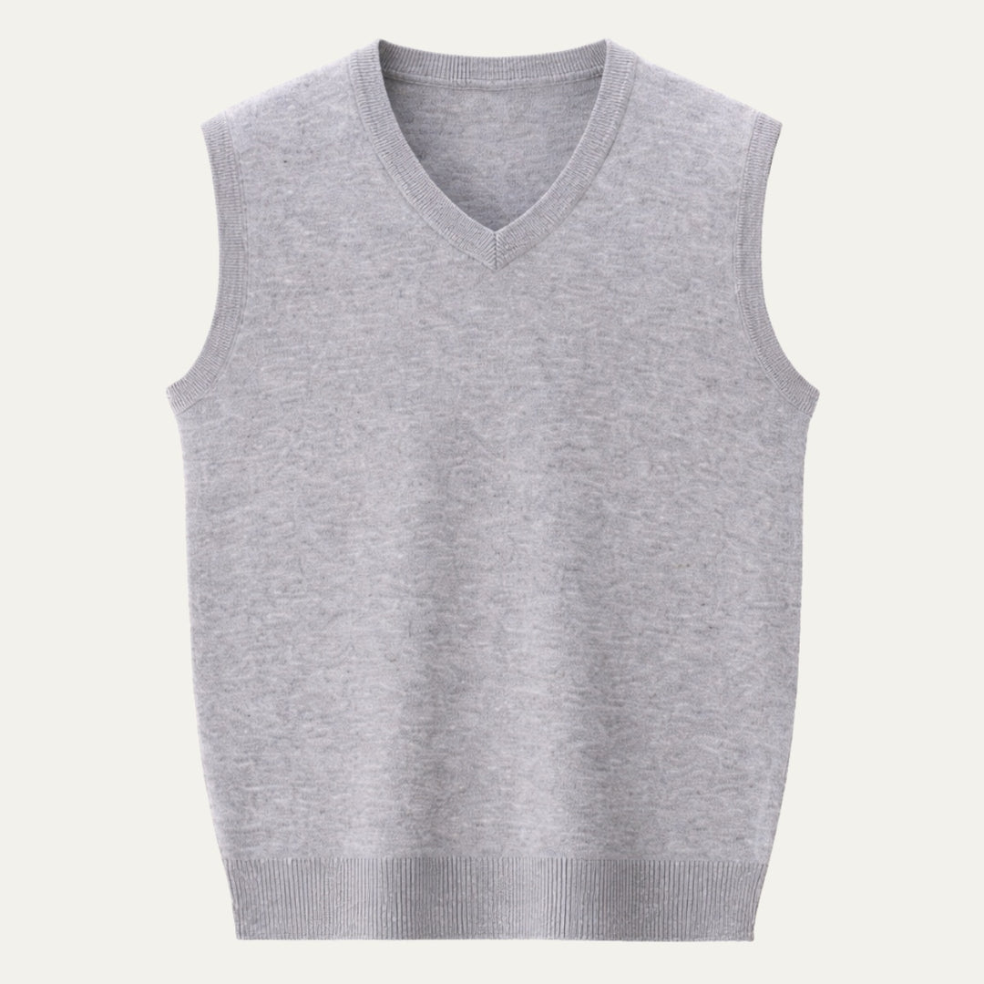 Étienne | Gilet Sans Manche Homme Col V en Maille