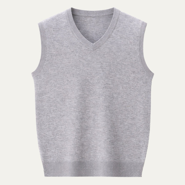 Étienne | Gilet Sans Manche Homme Col V en Maille
