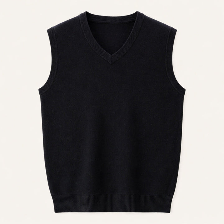 Étienne | Gilet Sans Manche Homme Col V en Maille