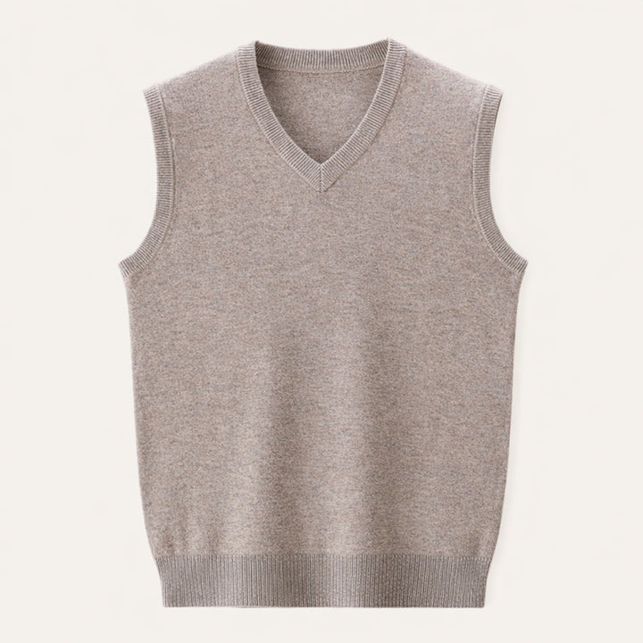 Étienne | Gilet Sans Manche Homme Col V en Maille