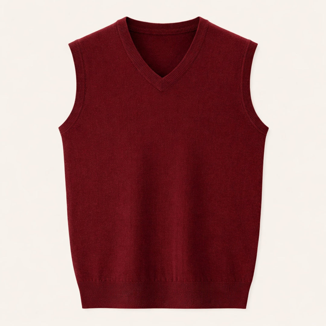 Étienne | Gilet Sans Manche Homme Col V en Maille