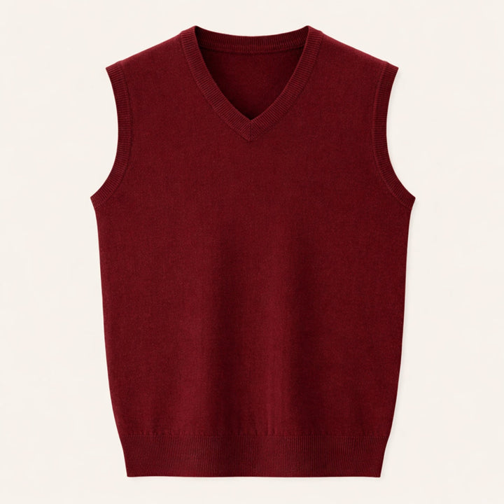 Étienne | Gilet Sans Manche Homme Col V en Maille