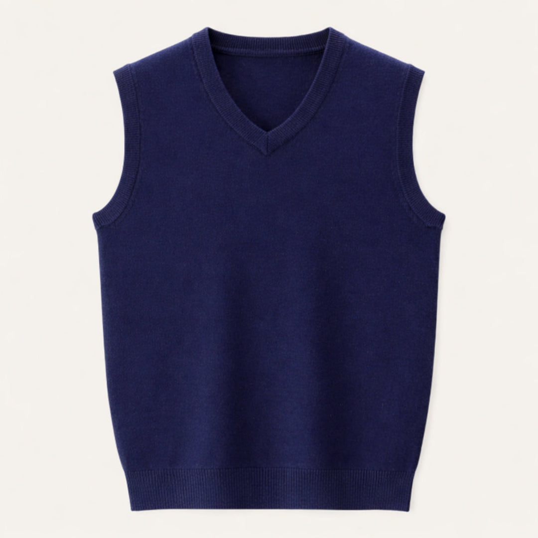 Étienne | Gilet Sans Manche Homme Col V en Maille