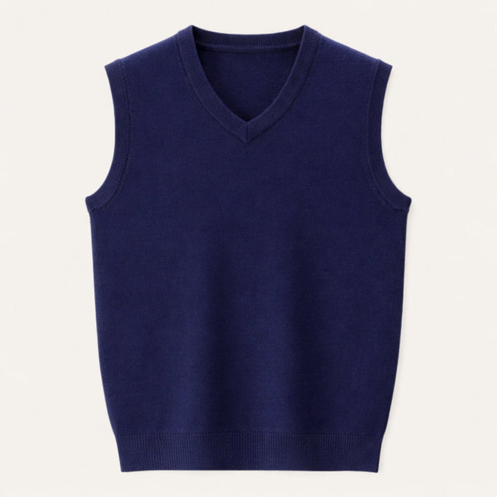 Étienne | Gilet Sans Manche Homme Col V en Maille